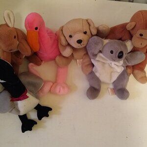 Ty Beanie Babies set of 7 	Used no tag